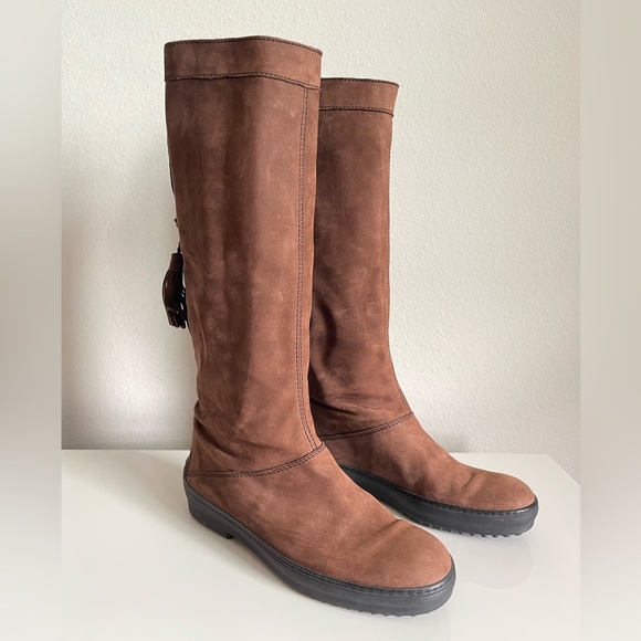 TOD’s BROWN RIDER BOOTS 7.5 - Picture 5 of 8